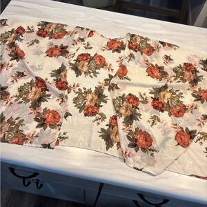 Dainty Hooligan Orange and Cream Floral Shaw/Kimono